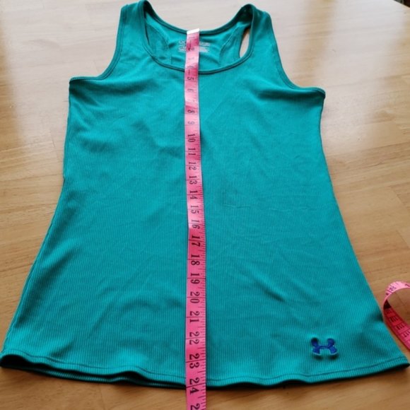 Under Armour fitted heat gear turquoise tank - Picture 7 of 8